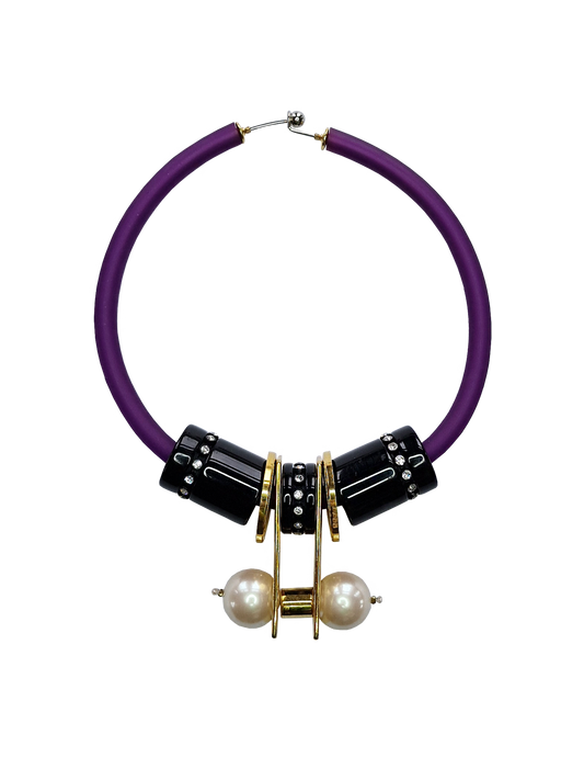 Purple Pearl Necklace